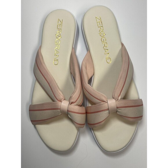 Cole Haan Zero grand Slide Sandals In Birds Peach Whip Sz 9 New - Picture 4 of 11
